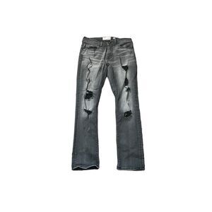 Departwest Men's Grey and Black Jeans